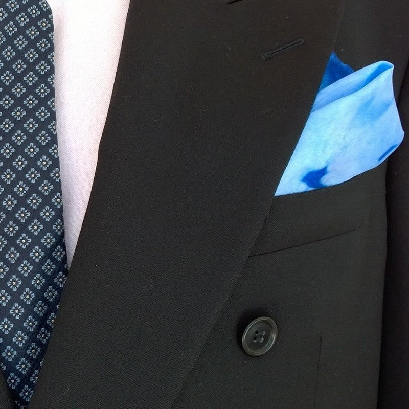 men's silk twill pocket square